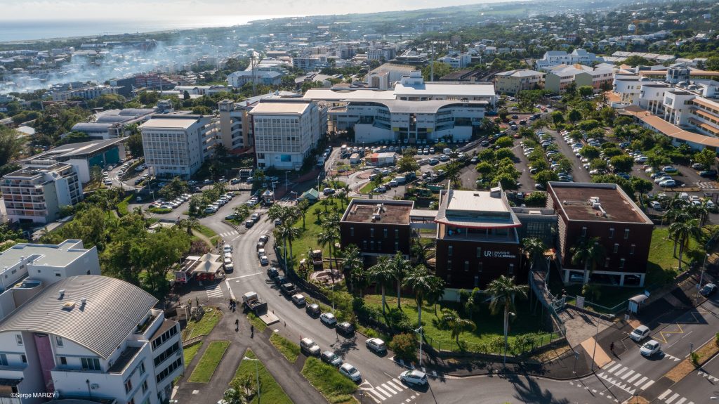 Aerial photo of the Moufia campus