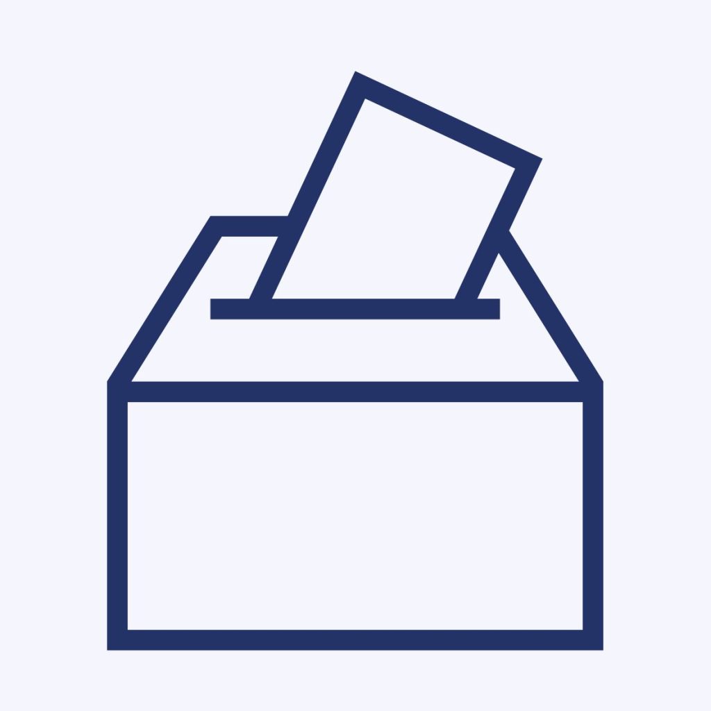 Click on the icon to access the page relating to the central elections of the University of Réunion