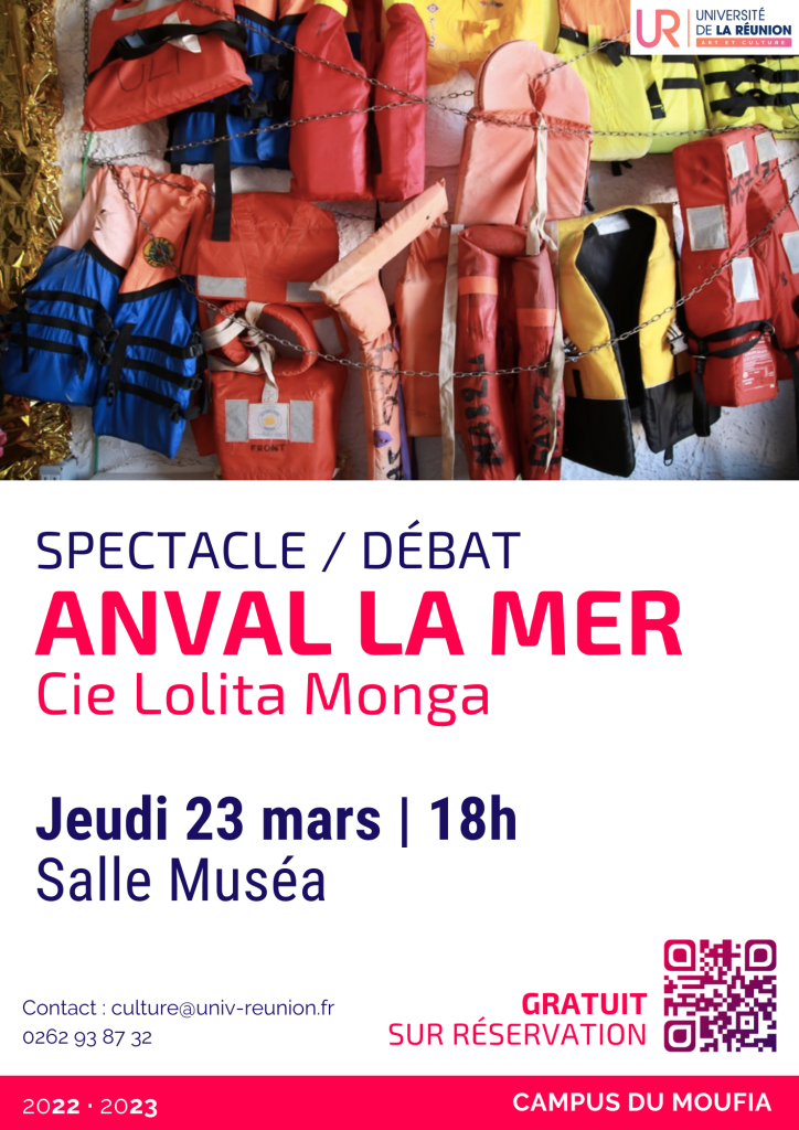 Poster for the show “Anval la mer”