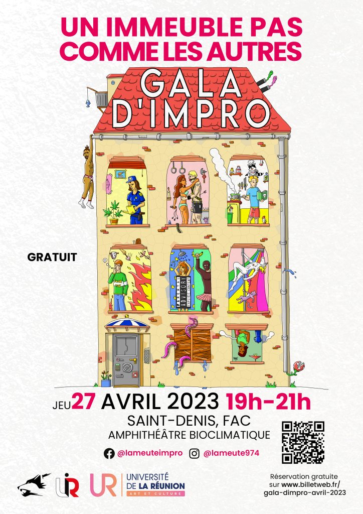 Affiche du gala d'improvisation théâtrale