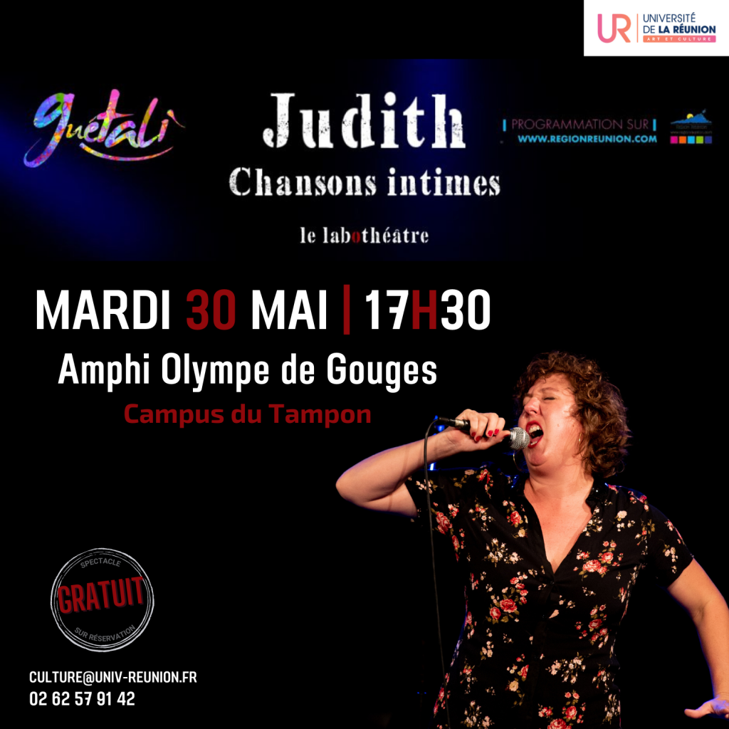 Poster for the show Judith, intimate song